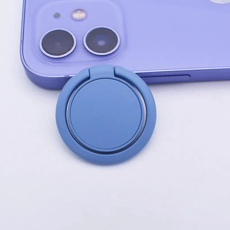 Phone Ring Bracket 360 Degree Rotation Solid Colour Mobile Holder Grip Stand - Yellow