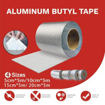 5M Waterproof Tape Butyl Rubber Aluminium Foil Roof Pipe Caravan Repair Flashing - 10cm* 5m* 1 Unit