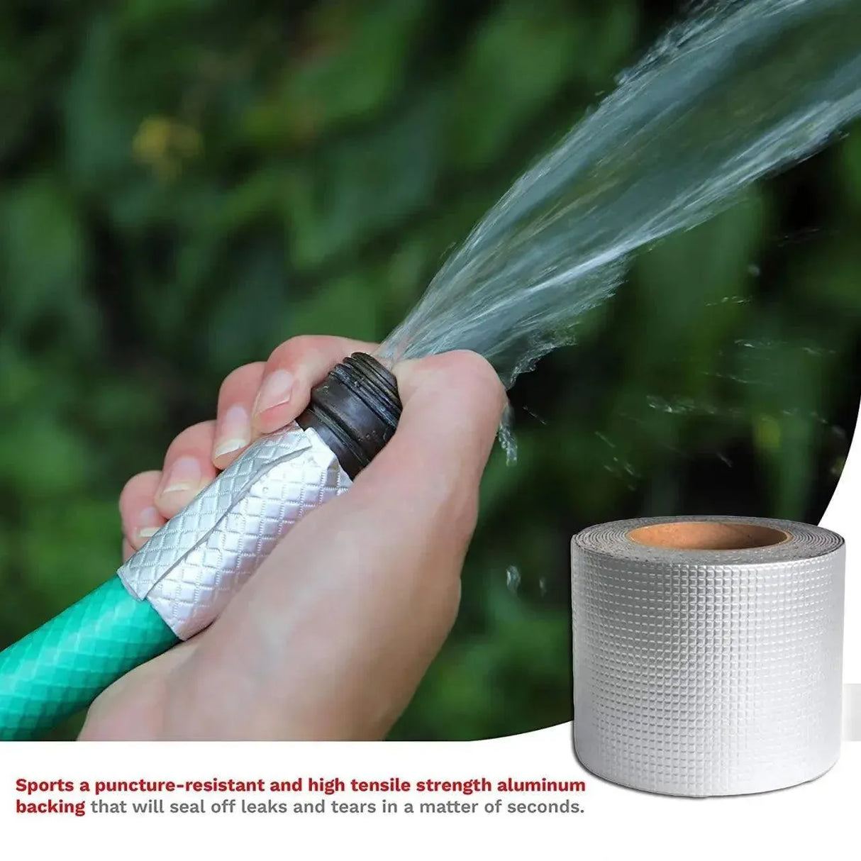 5M Waterproof Tape Butyl Rubber Aluminium Foil Roof Pipe Caravan Repair Flashing - 10cm* 5m* 1 Unit