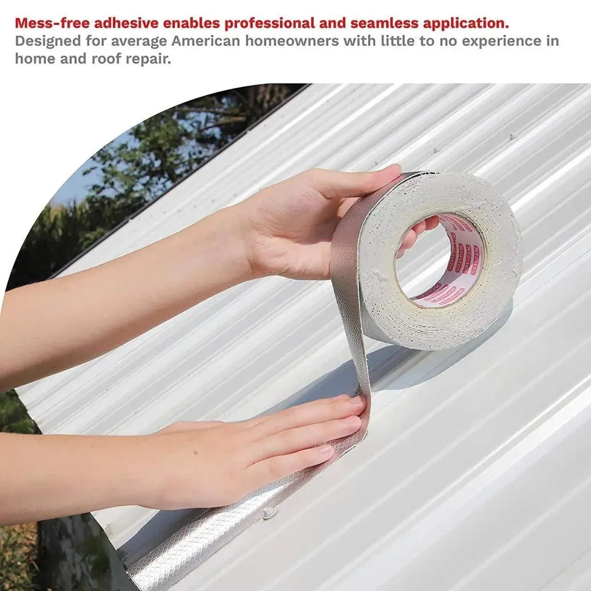 5M Waterproof Tape Butyl Rubber Aluminium Foil Roof Pipe Caravan Repair Flashing - 10cm* 5m* 1 Unit