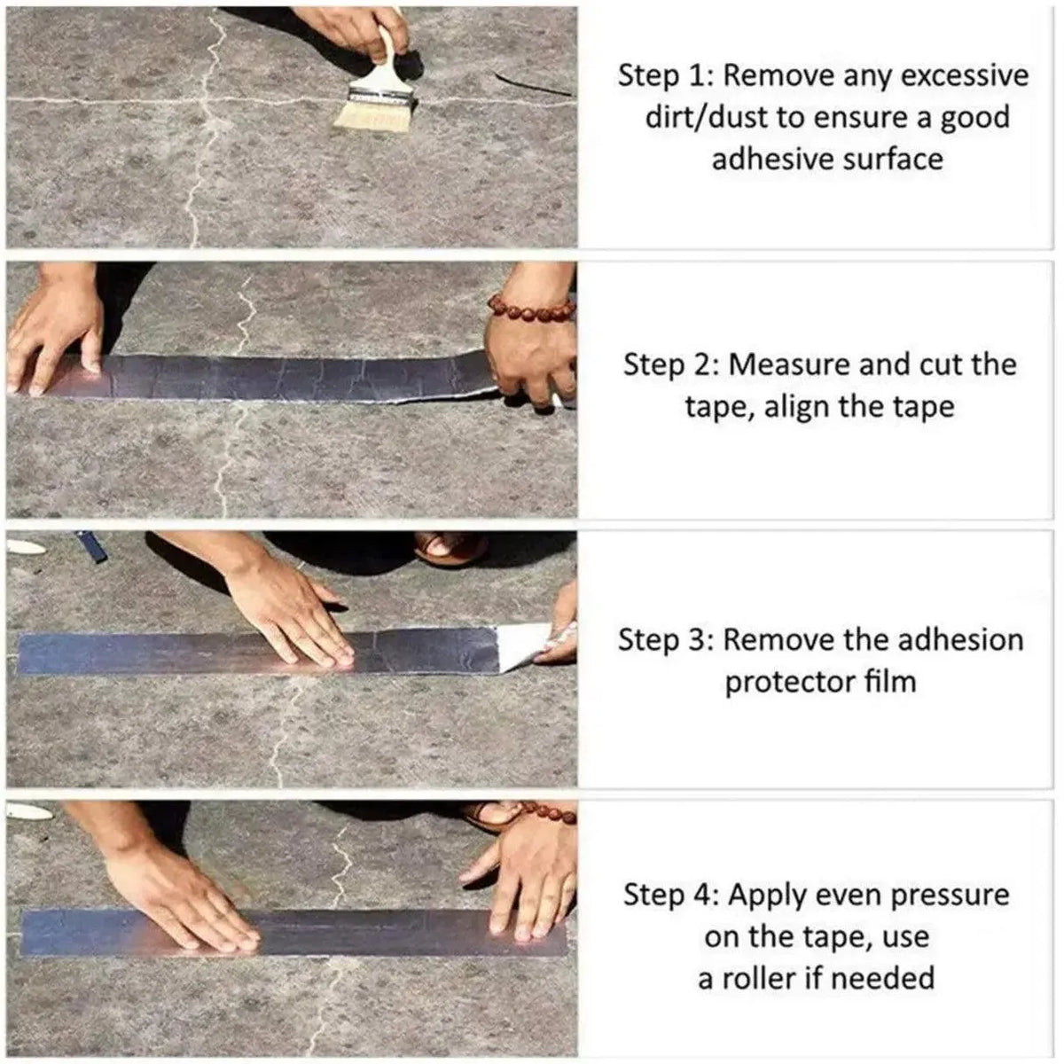 5M Waterproof Tape Butyl Rubber Aluminium Foil Roof Pipe Caravan Repair Flashing - 10cm* 5m* 1 Unit