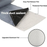 5M Waterproof Tape Butyl Rubber Aluminium Foil Roof Pipe Caravan Repair Flashing - 10cm* 5m* 1 Unit