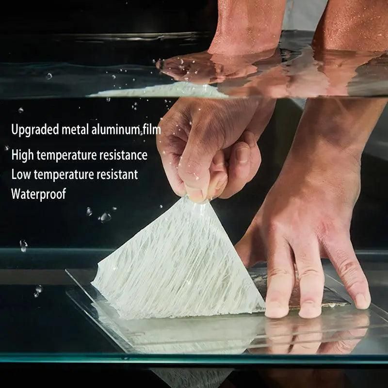 5M Waterproof Tape Butyl Rubber Aluminium Foil Roof Pipe Caravan Repair Flashing - 10cm* 5m* 1 Unit