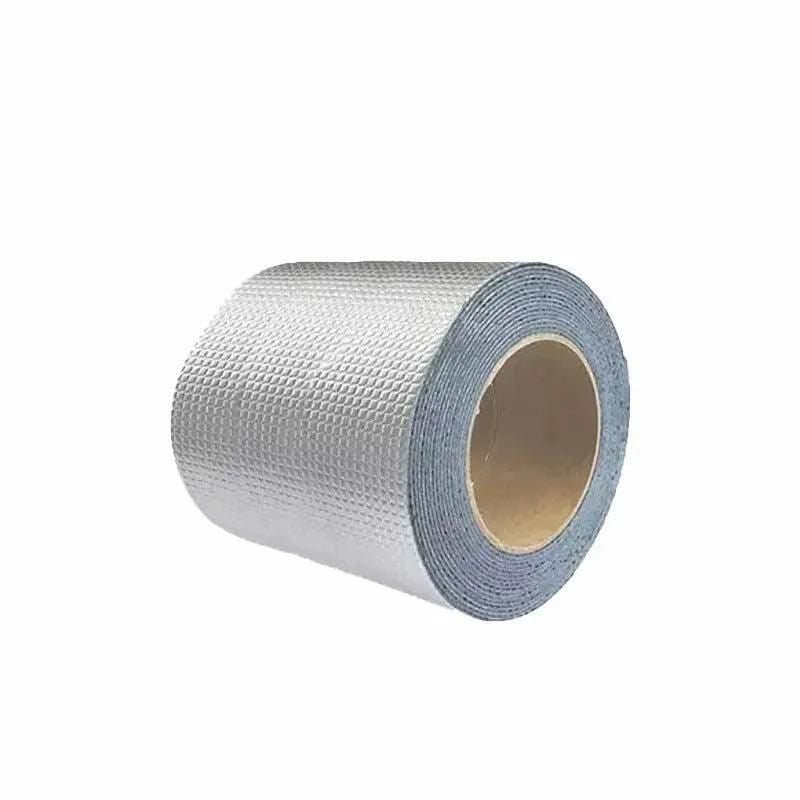 5M Waterproof Tape Butyl Rubber Aluminium Foil Roof Pipe Caravan Repair Flashing - 15cm*5m*1 Unit