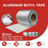 5M Waterproof Tape Butyl Rubber Aluminium Foil Roof Pipe Caravan Repair Flashing - 15cm*5m*1 Unit - Front View