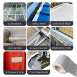 5M Waterproof Tape Butyl Rubber Aluminium Foil Roof Pipe Caravan Repair Flashing - 15cm*5m*1 Unit - Extra Image