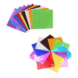 100PCS Tin Foil Aluminium Wrapping Square Chocolate Wrappers 10CM - Gold/Gloss - Front View