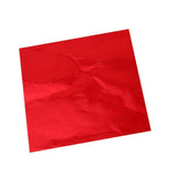 100PCS Tin Foil Aluminium Wrapping Square Chocolate Wrappers 10CM - Gold/Gloss - Low Angle