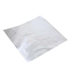 100Pcs Aluminium Foil Chocolate Wrappers 20cm Squares - Silver/Gloss