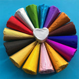 100Pcs Aluminium Foil Chocolate Wrappers 20cm Squares - Silver/Gloss