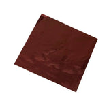 100Pcs Aluminium Foil Chocolate Wrappers 20cm Squares - Brown/Gloss
