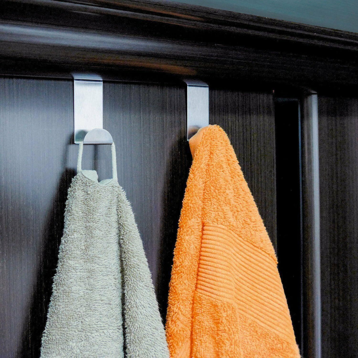 4X/6X Over Door Hooks Hanger Holder Stainless Steel Cabinet Organizer Clothes 4.5cm - 6 PCS