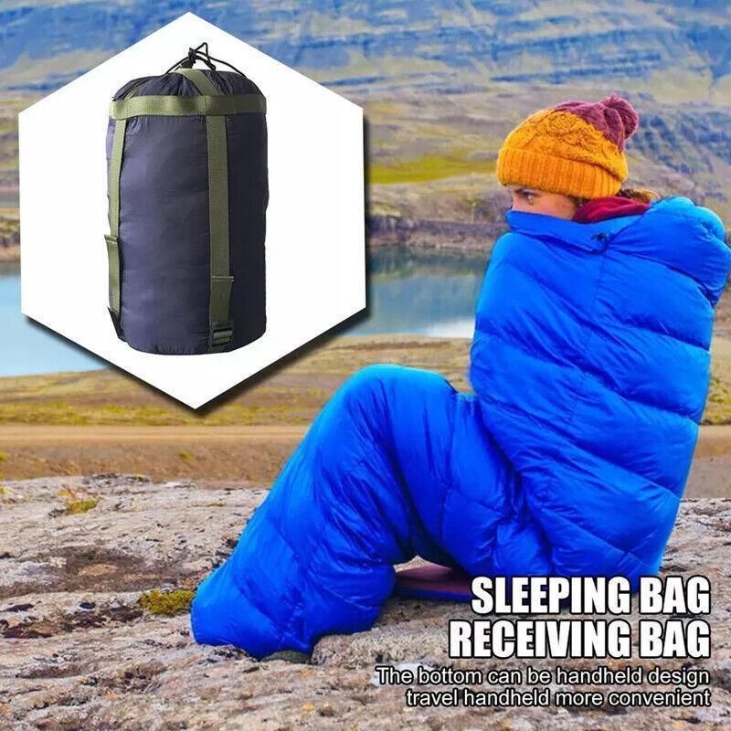 Waterproof Compression Stuff Sack Camping Storage Bag Outdoor Sleeping Bag - Yellow