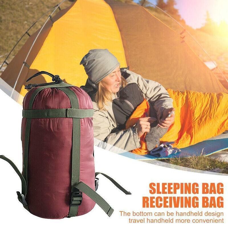 Camping Sleeping Bag Compression Sack Waterproof Outdoor Storage Bag - Lake Blue