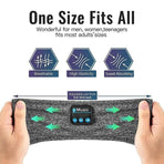 Wireless Bluetooth Eye Mask Headphones Sleep Headband for Relaxation and Meditation - Black