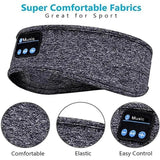 Wireless Bluetooth Eye Mask Headphones Sleep Headband for Relaxation and Meditation - Grey