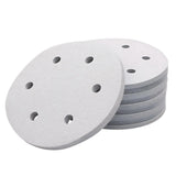 100x 123mm 6/8-Hole Sanding Discs Hook Loop Orbital Sander Pads 80 120 240 Grit - 60 Grits（6-Hole）