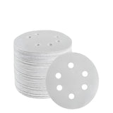 100x 123mm 6/8-Hole Sanding Discs Hook Loop Orbital Sander Pads 80 120 240 Grit - 60 Grits（6-Hole） - Extra Image