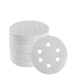 100x 123mm 6/8-Hole Sanding Discs Hook Loop Orbital Sander Pads 80 120 240 Grit - 80 Grits（6-Hole）