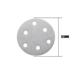 100x 123mm 6/8-Hole Sanding Discs Hook Loop Orbital Sander Pads 80 120 240 Grit - 400 Grits（8-Hole） - Top-Down View