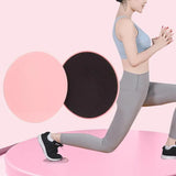 2PCS Core Sliding Discs Fitness Sliders for Home Gym Yoga Gliding Exercise 17cm - Black - Close-Up Angle