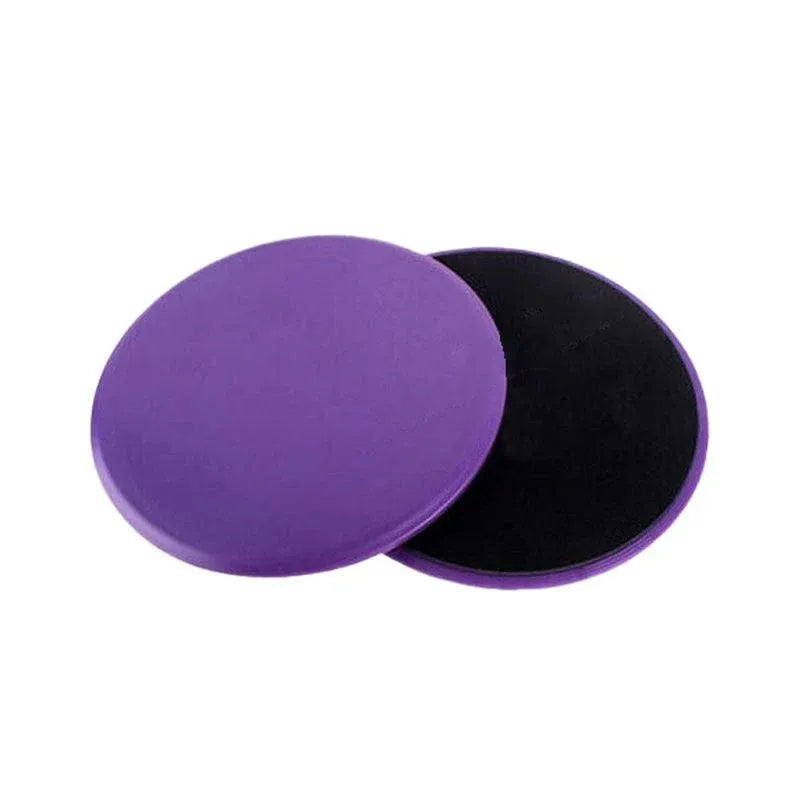 2PCS Core Sliding Discs Fitness Sliders for Home Gym Yoga Gliding Exercise 17cm - Purple