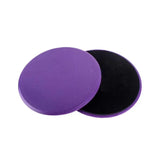 2PCS Core Sliding Discs Fitness Sliders for Home Gym Yoga Gliding Exercise 17cm - Purple