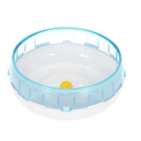 Blue Hamster Guinea Pig Running Disc Cage Accessories Running Round Wheel Pet Toys - 17.5CM - Rear View