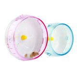 Blue Hamster Guinea Pig Running Disc Cage Accessories Running Round Wheel Pet Toys - 21CM - Close-Up Angle