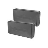 2X Car Shoulder Strap Positioning Clip Buckle Adjuster for Driving Comfort - Black