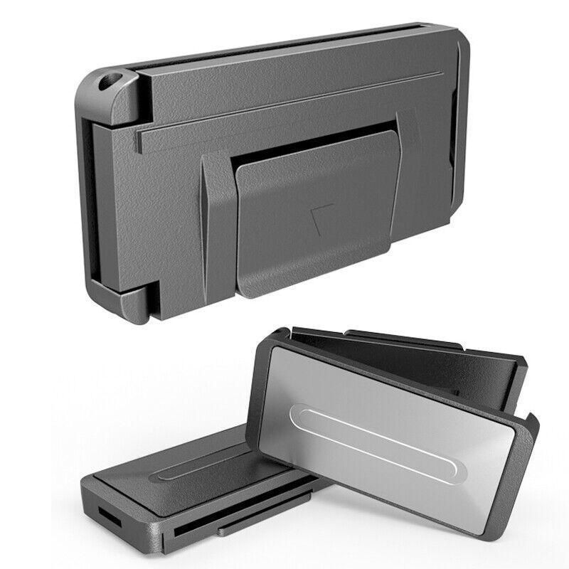 2X Car Shoulder Strap Positioning Clip Buckle Adjuster for Driving Comfort - Silver
