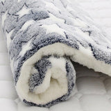 L Size Puppy Dog Cat Cushion Mattress Blanket Bed Soft Warm Pad Winter Kennel House - Blue Whitestar - Extra Image
