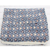 L Size Puppy Dog Cat Cushion Mattress Blanket Bed Soft Warm Pad Winter Kennel House - Blue Brownstar