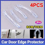 4PCS Car Door Edge Protector Anti Collision Strip Transparent PVC Guard 8cm 11cm