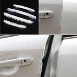 4PCS Car Door Edge Protector Anti Collision Strip Transparent PVC Guard 8cm 11cm - Side View