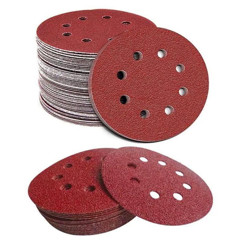 125X 125mm 5" Sanding Discs 60 80 100 120 240 Grit Orbital Sander Pads - 60 Grits