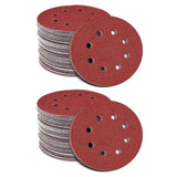 125X 125mm 5" Sanding Discs 60 80 100 120 240 Grit Orbital Sander Pads - 100 Grits