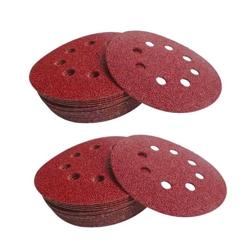 125X 125mm 5" Sanding Discs 60 80 100 120 240 Grit Orbital Sander Pads - 120 Grits