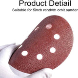 125X 125mm 5" Sanding Discs 60 80 100 120 240 Grit Orbital Sander Pads - 240 Grits