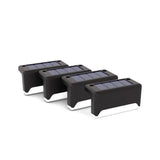 Solar Led Deck Lights Path Garden Patio Pathway Stairs Step Fence Lamp Outdoor - 4PCS