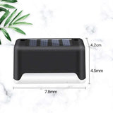 Solar Led Deck Lights Path Garden Patio Pathway Stairs Step Fence Lamp Outdoor - 4PCS - Extra Image