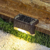 Solar Led Deck Lights Path Garden Patio Pathway Stairs Step Fence Lamp Outdoor - 4PCS - Extra Image