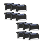 Solar Led Deck Lights Path Garden Patio Pathway Stairs Step Fence Lamp Outdoor - 4PCS - Low Angle
