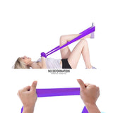 1.5m Elastic Yoga Stretch Resistance Bands Exercise Fitness Band Theraband - Pink