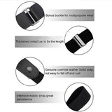Buckle-Free Elastic Invisible Comfortable Womens No Bulge Hassle Belt For Jeans - Yellow - Extra Image