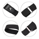 Buckle-Free Elastic Invisible Comfortable Womens No Bulge Hassle Belt For Jeans - Yellow - Extra Image