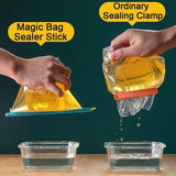 8/16/24PCS Kitchen Sealing Sticks Reusable Clips Bag Sealer Lock Rod Bags Sealer - 8PCS