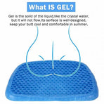 Gel Honeycomb Seat Comfort Cushion Flex Back Support Spine Protector - 1000g (44*36.5*4.5CM)