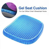 Gel Honeycomb Seat Comfort Cushion Flex Back Support Spine Protector - 1000g (44*36.5*4.5CM) - 45-Degree Angle
