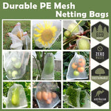50X Fruit Net Bags Agriculture Garden Vegetable Protection Mesh Insect Proof - 20*30 (50 PCS)